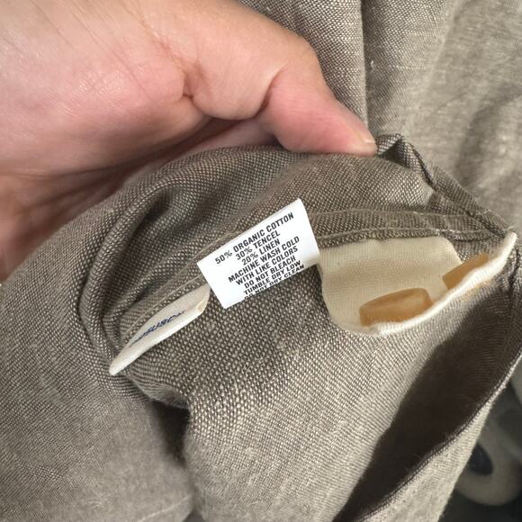 Taylor Stitch The Utility Shirt in Canteen Nep Green 38 NEW Organic Cotton Linen - Picture 7 of 7